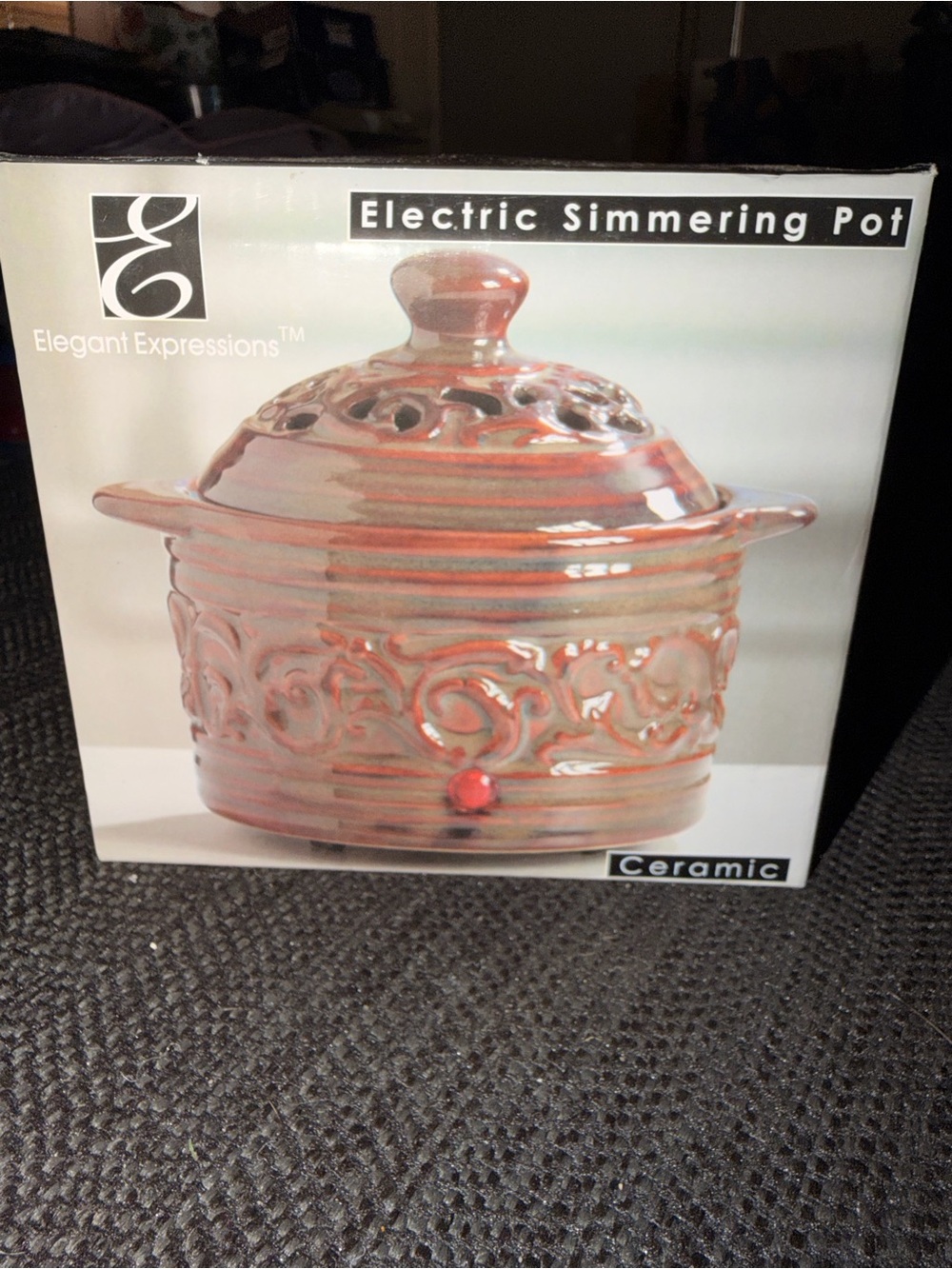 Electric Simmering Pot - Brown
